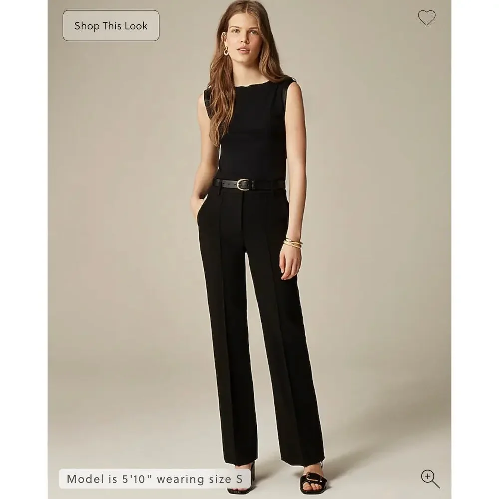 J. Crew Natalia pant in four-season stretch Black NWT size 4T